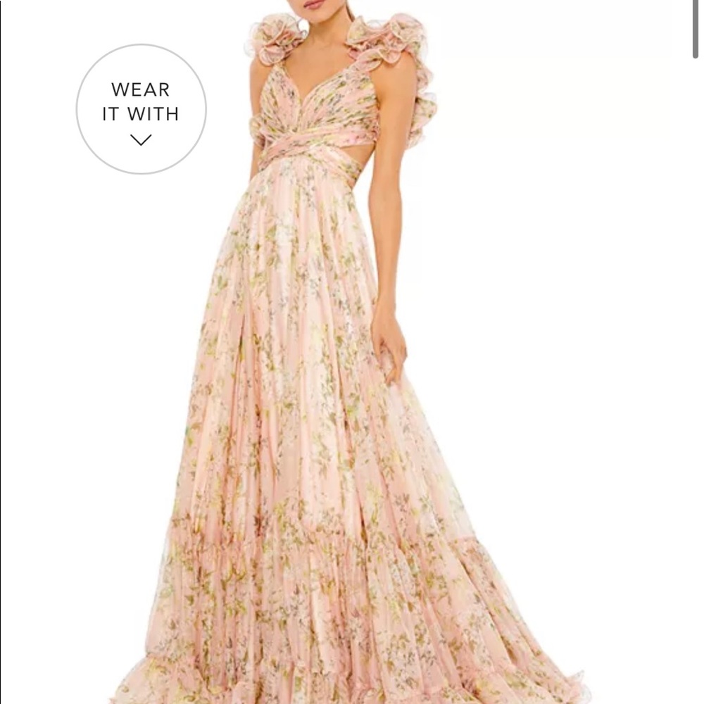 Mac Duggal Floral Gown
